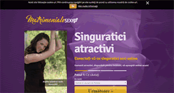 Desktop Screenshot of matrimonialesexi.com